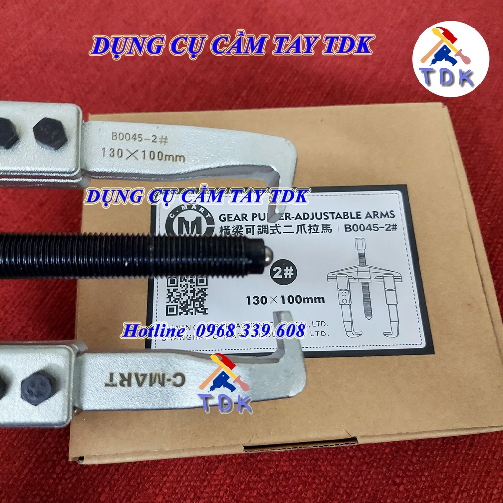 Vam cảo 2 chấu độ mở đến 130mm B0045-2 CMART , Vam cảo 2 càng đa năng