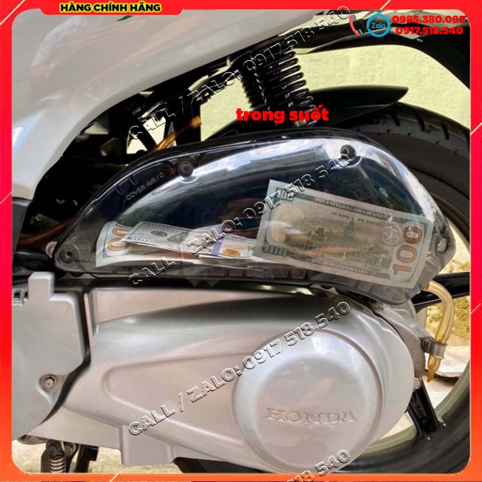 ✅ Ốp lọc gió ( Pô E) trong suốt Honda SH Ý / Dylan / @ / Ps chính hãng zhi.pat ✅ Ảnh thật Sp
