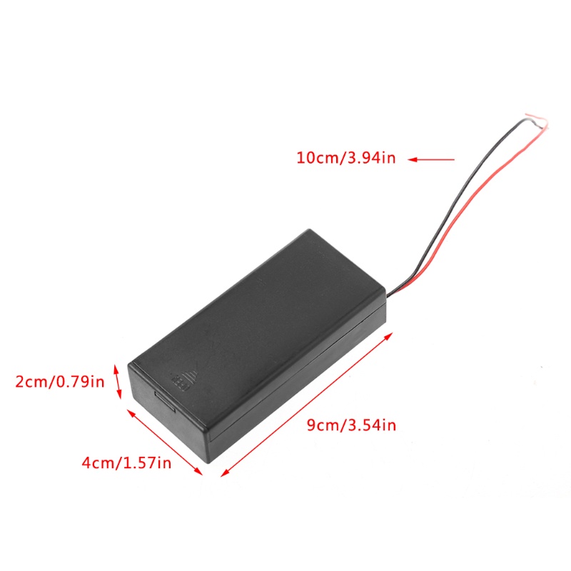 Hộp Đựng Pin Godd 3.7v 2x 18650 Có Dây Cáp / Công Tắc On / Off
