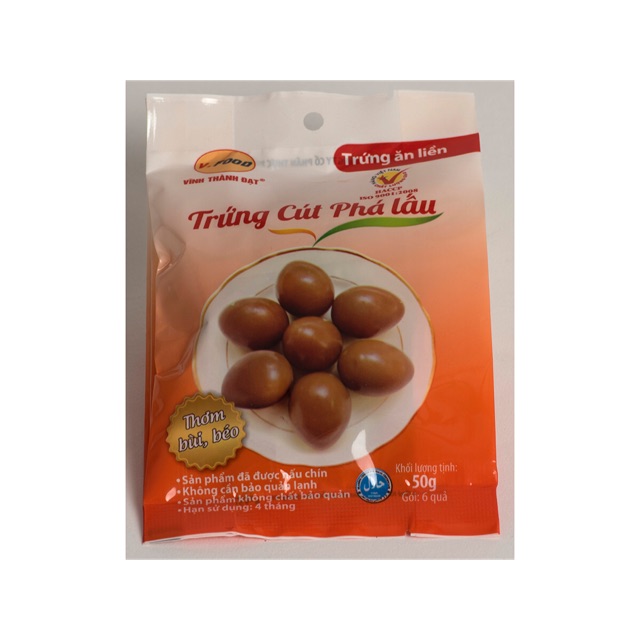 10 gói Trứng cút ăn liền (60 quả)
