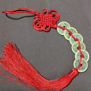 Dây 6 đồng tiền xu thờ cúng lục đế