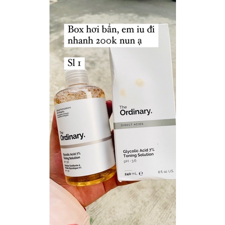 [ The Ordinary ] - Toner làm sạch da chứa AHA phù hợp nhất da khô Glycolic Acid 7% Toning Solution