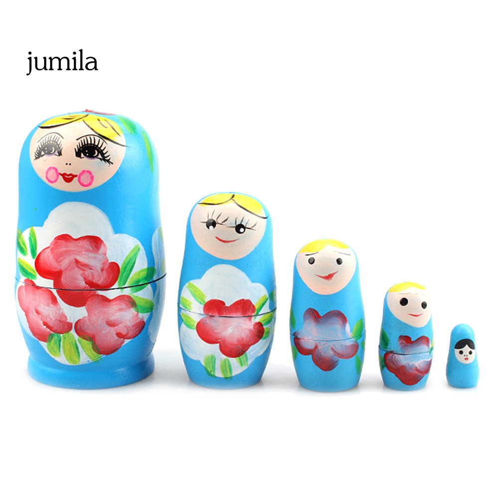 5 Búp Bê Nga Matryoshka Bằng Gỗ