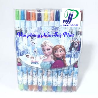 Bút chì sáp vặn 12 màu