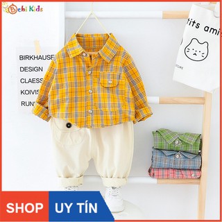 Set áo sơ mi trẻ em , quần áo trẻ em từ 8 tháng đến 4 tuổi - B287