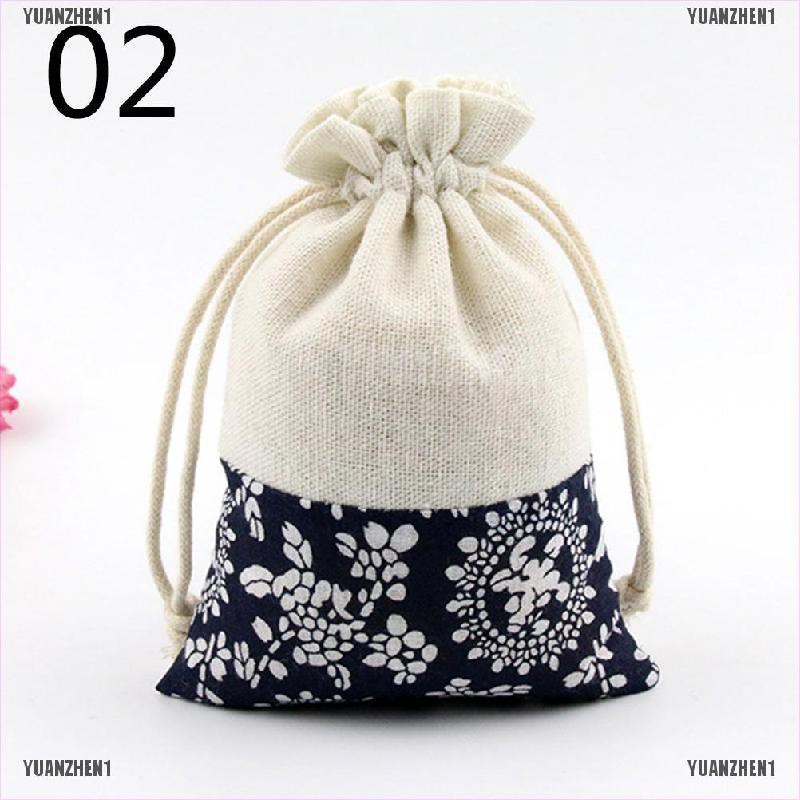 [YUANZHEN1] Set 2 Túi Đựng Trang Sức Làm Bằng Vải Cotton