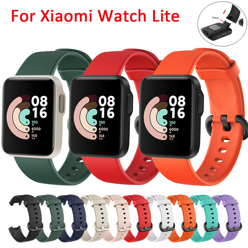Redmi Watch 2 Lite Dây đeo thay thế bằng silicone màu trơn dành cho đồng hồ thông minh Xiaomi Mi Watch 2 Lite