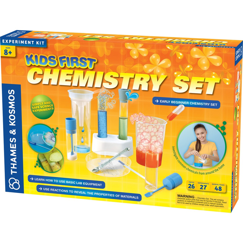 Bộ đồ chơi bé làm nhà khoa học nhí thí nghiệm Thames & Kosmos (Kids First Chemistry Set Science Kit 642921)