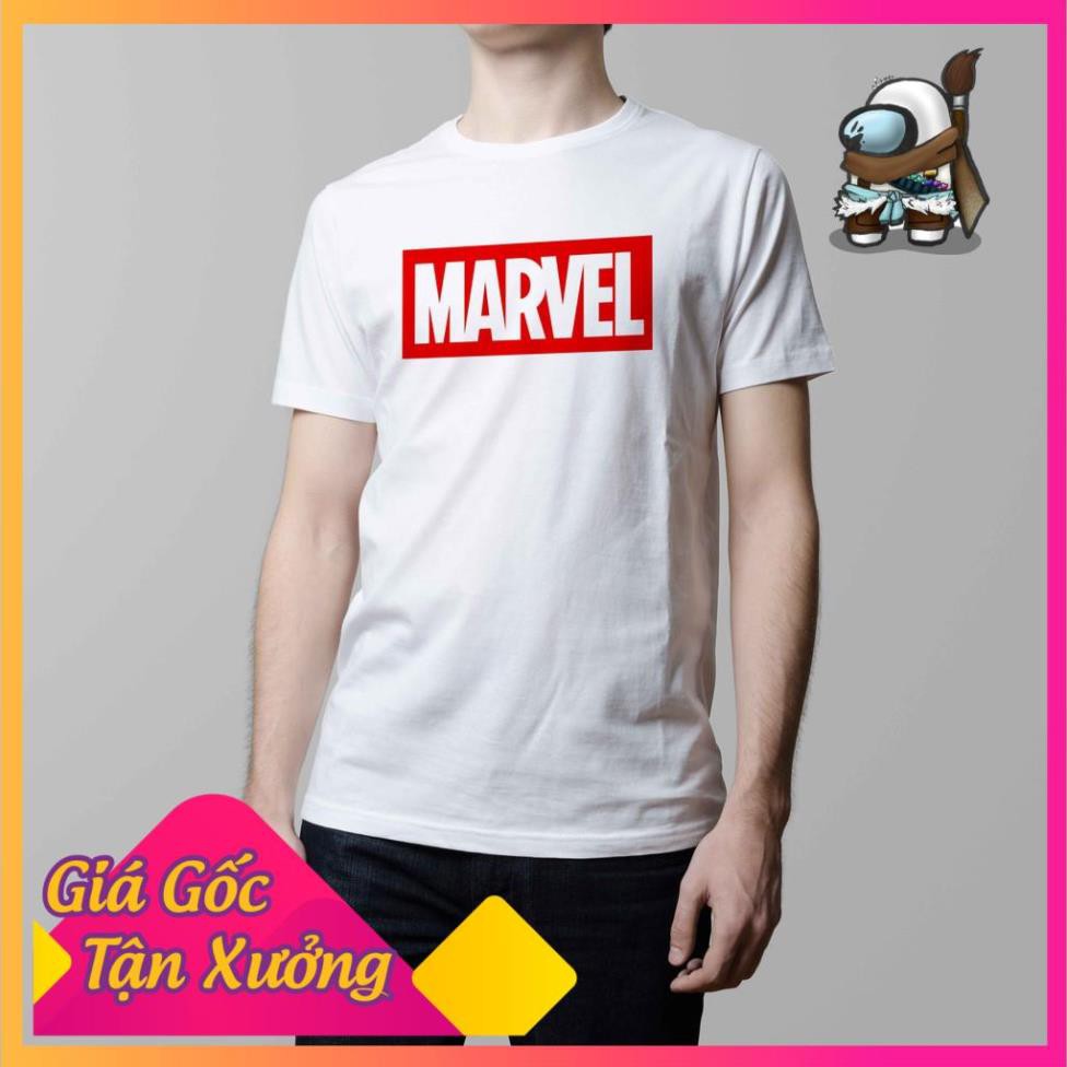 Áo thun in hình chữ Marvel