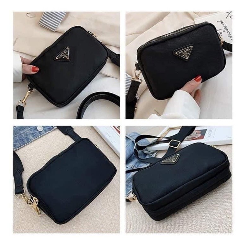 Túi đeo chéo PRA Ba Ngăn khoá kéo | BigBuy360 - bigbuy360.vn