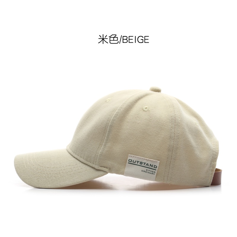 Mũ lưỡi trai LINJW bằng cotton mềm thêu chữ phong cách trẻ trung cá tính