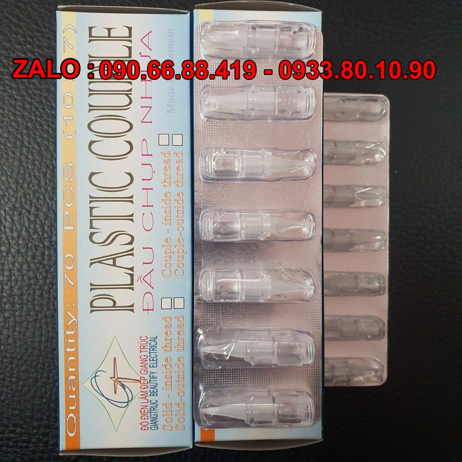 Đầu ghép Ngòi xăm Máy Thần Thánh phun xăm - Đầu Chụp Nhựa Máy Thần Thánh - Đầu nhựa ghép Máy xăm