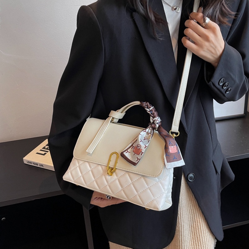 Túi Đeo Vai Bằng Lụa Sức Chứa Lớn Trang Trí Khăn Choàng Đơn Giản Dành Cho Bạn Nữ