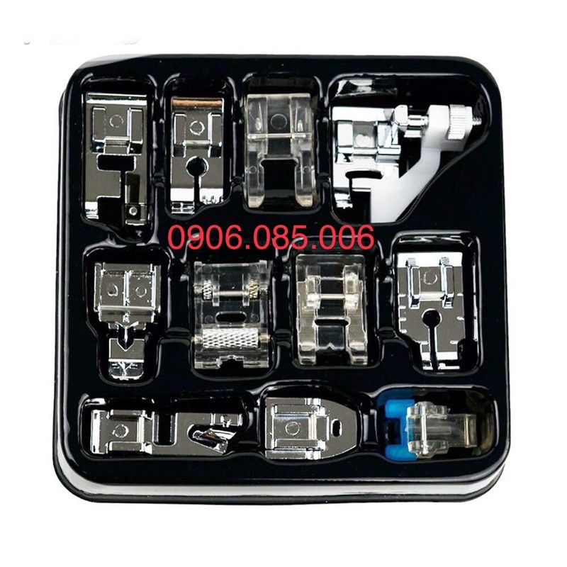 Bộ 11 chân vịt rành cho máy may gia đình đa năng .