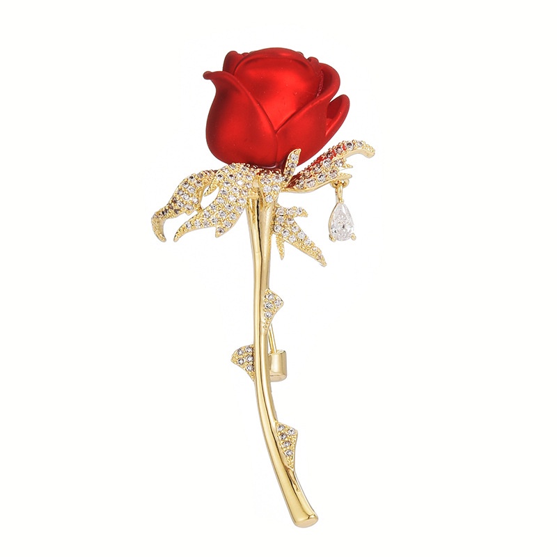 Trâm Cài Áo Hình Hoa Hồng Thời Trang Cho Nữ