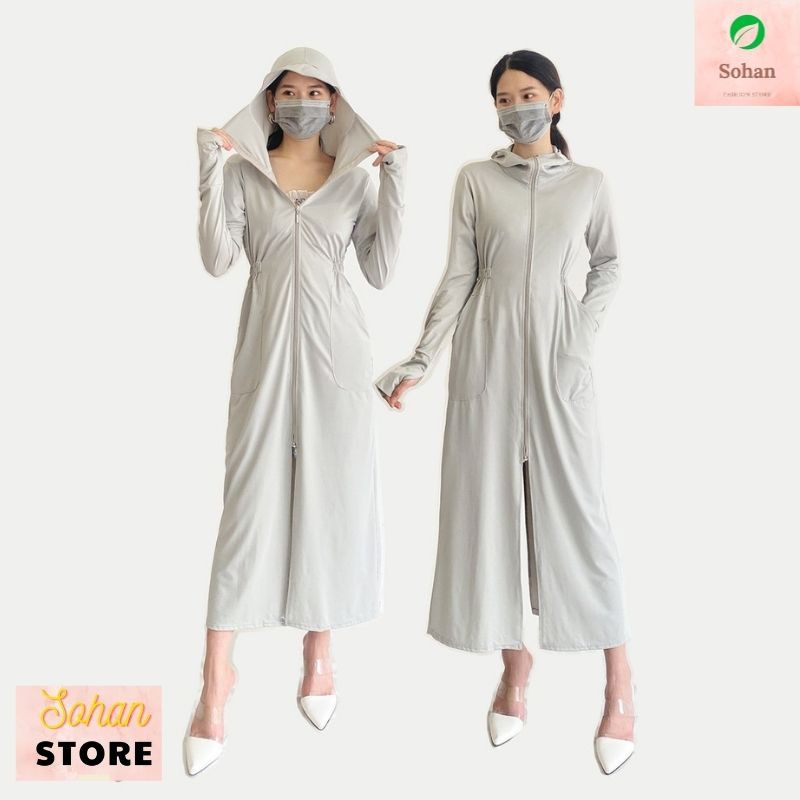 [Mã FAMAYWA giảm 10K đơn 50K] Áo chống nắng nữ dài toàn thân | Áo Nắng COTTON thông hơi Siêu Mát - Freeship | WebRaoVat - webraovat.net.vn