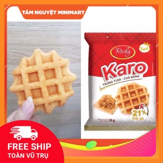 BỊCH 6 CHIẾC BÁNH TRỨNG CHÀ BÔNG KARO RICHY 26G