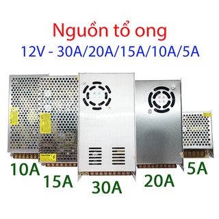 Nguồn tổ ong, nguồn 12v - 30a/20a/15a/10a/5a, nguồn tổng chuyên dùng cho camera,đèn led,motor, máy bơm mini,thiết bị 12v