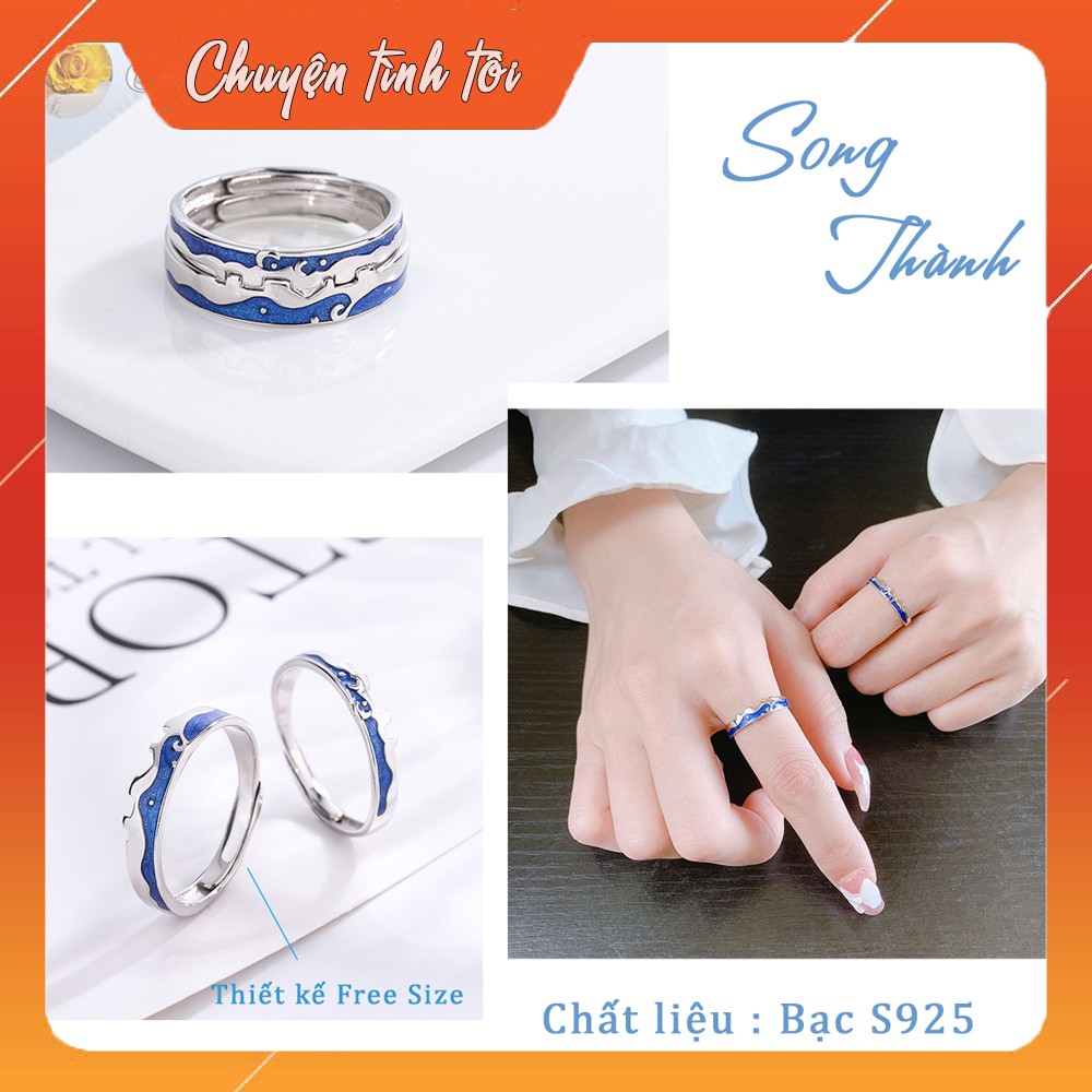 Nhẫn Đôi Bạc, Song Thành, Nhẫn Cặp Tình Yêu, Minh Chứng Cho Đôi Lứa.