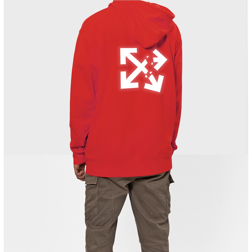 Aó khoác nỉ Hoodie phản quang Off White, Áo khoác nỉ nam nữ họa tiết hình cá tính - PQ35KN | BigBuy360 - bigbuy360.vn