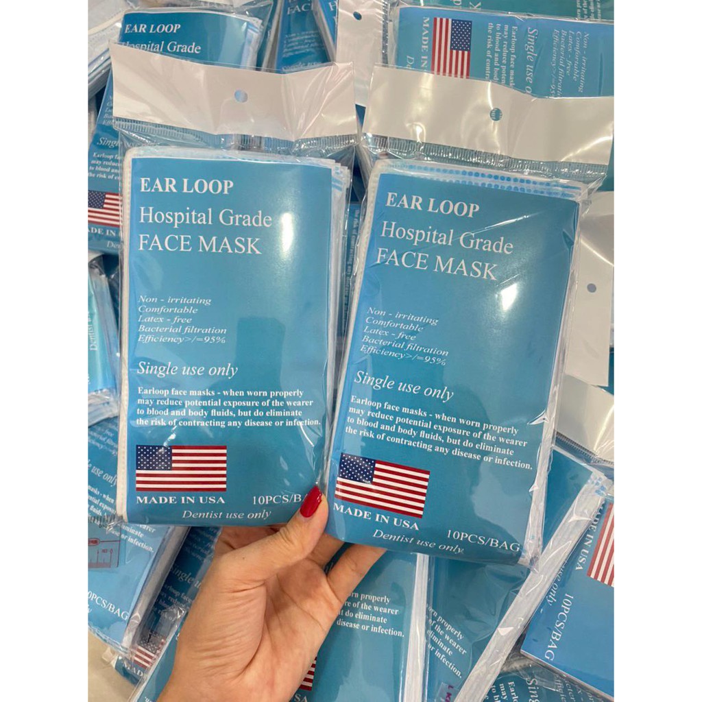 10 pcs/ USA Medical face mask , Product of USA