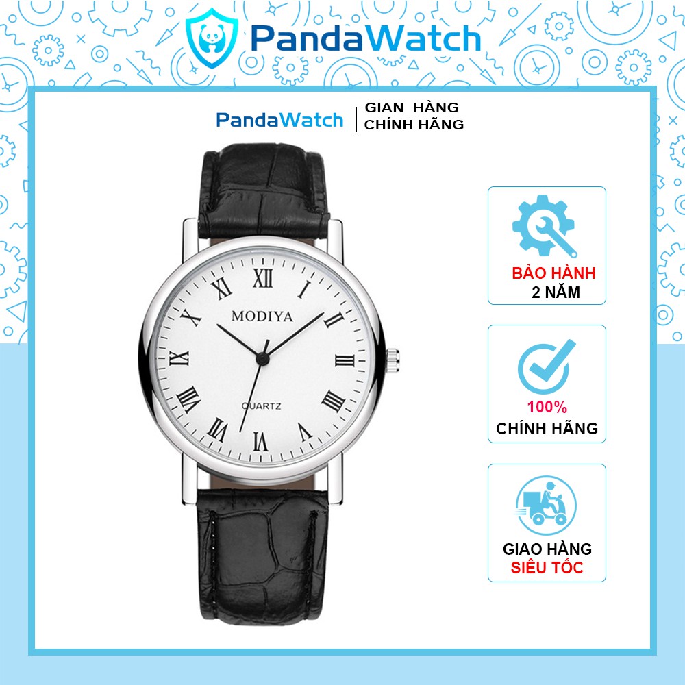Đồng hồ nam dây da PANDAWATCH phong cách trẻ trung giá rẻ