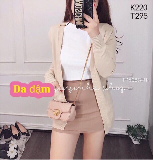 Áo khoác len dáng dài cao cấp. Áo khoác Cardigan dáng dài hàng Nhập
