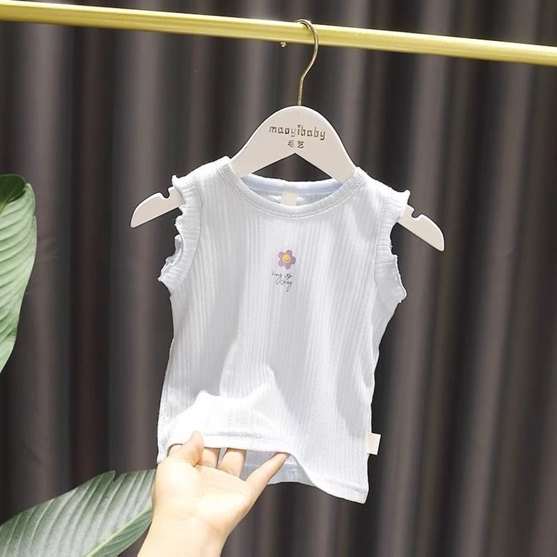 Áo Thun Ba Lỗ Siêu Nhẹ Đơn Giản Thời Trang Mùa Hè Hàng Mới Dành Cho Bé Gái