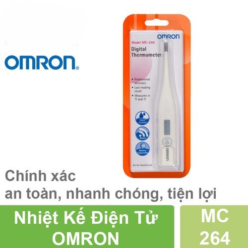 Nhiệt Kế Điện Tử Omron, Nhiệt Kê Kẹp Nách Đo Chính Xác, An Toàn Cho Kết Quả Sau 1 Phút