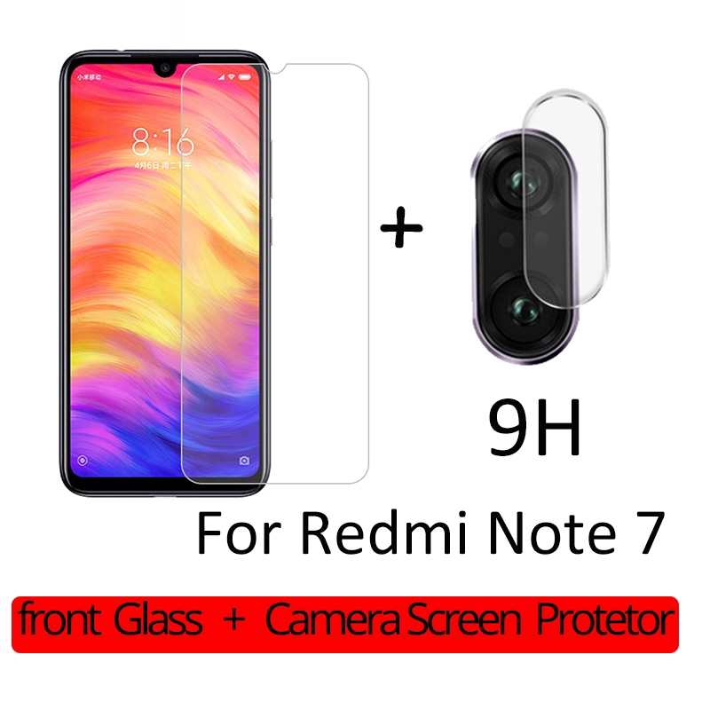 Set kính cường lực bảo vệ màn hình và camera cho điện thoại Redmi Note 7 Pro (có bán lẻ)