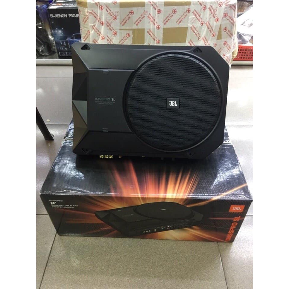 LOA SUB SIÊU TRẦM JBL BASSPRO SL, ĐẶT GẦM GHẾ Ô TÔ. BẢO HÀNH ĐIỆN TỬ CHÍNH HÃNG 12 THÁNG