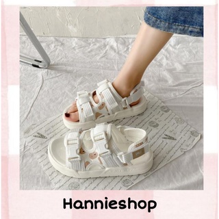Giày Sandal Trắng Hoạ Tiết Hạt Đậu Phong Cách Ulzzang (Hàng Đặt Trước)