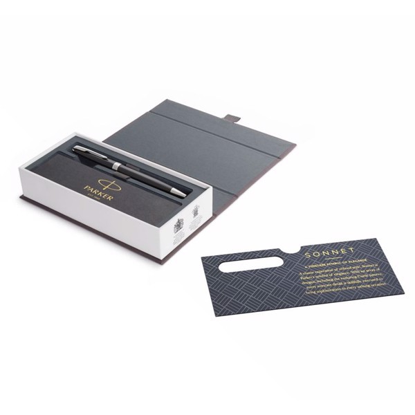 [Chính Hãng] Bút Bi Ký Cao Cấp Parker Sonnet Đ-Black CT Nét 1.0mm (Hàng Nhập Khẩu - Mực Đen)