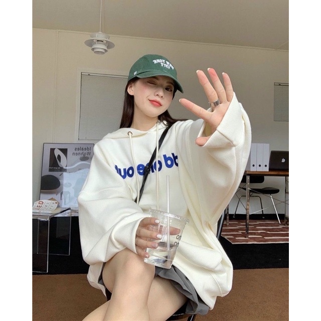 [ ẢNH THẬT ] ÁO HOODIE NỈ ODD ONE OUT TRẮNG CHỮ XANH FORM RỘNG TAY BỒNG (ẢNH THẬT Ở CUỐI) | WebRaoVat - webraovat.net.vn