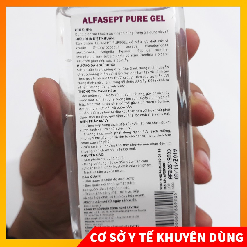 Dung dịch rửa tay sát khuẩn ALFASEPT dạng gel rửa sát khuẩn dùng được cả cho trẻ nhỏ MIANZ STORE | BigBuy360 - bigbuy360.vn