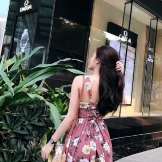 Maxi đi biển 2 dây.. đan lưng