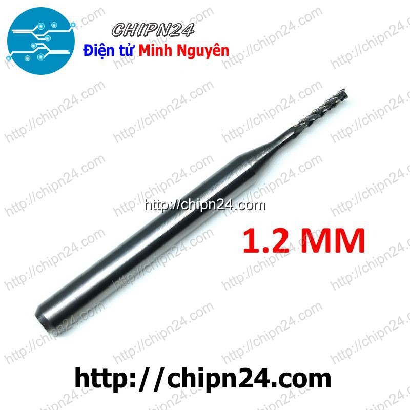 [1 CÂY] Mũi PHAY mạch in CNC HỢP KIM 1.2mm