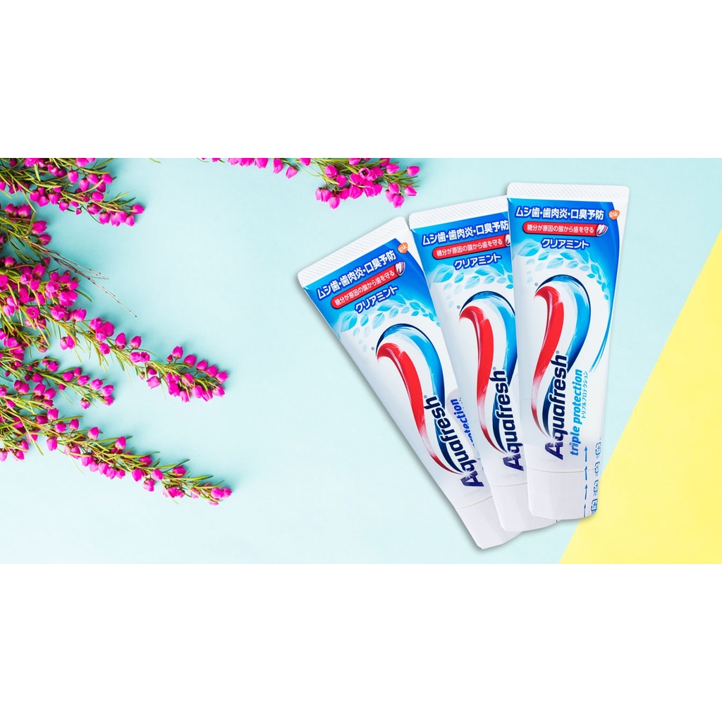 Kem Đánh Răng Aquafresh Khỏe Nướu, Răng, Thơm Miệng 160g+20g Triple Protection Toothpaste