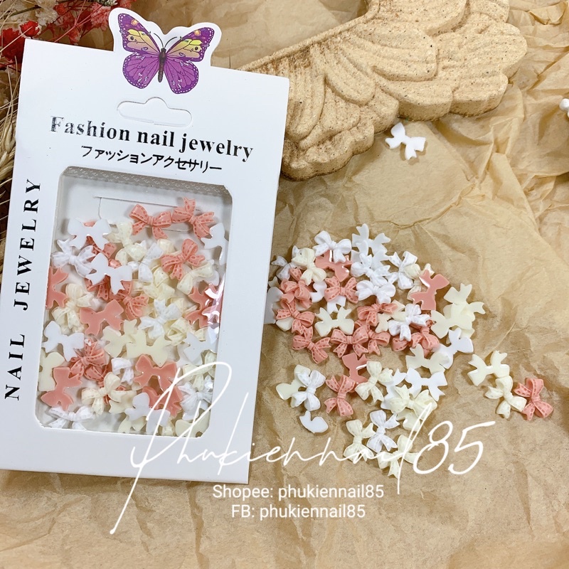 charm nơ set 50 nơ