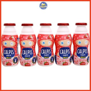 Sữa chua Calpis hương dâu 80ml lốc 5 chai