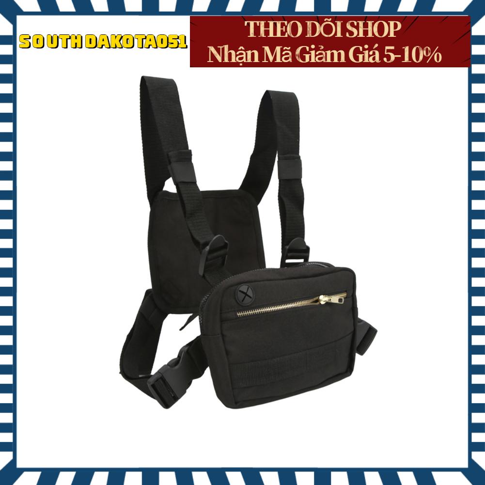 Southdakota051 Chest Front Bag Vest Pack Pouch Radio Rig Rain Proof Type for Sports Outdoor Running