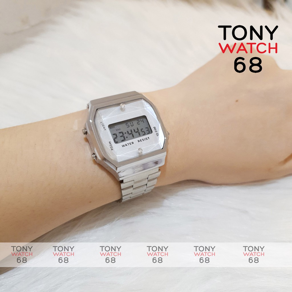 Đồng hồ điện tử led nam nữ WR cảm ứng vuông thông minh đeo tay đẹp chính hãng cao cấp | BigBuy360 - bigbuy360.vn