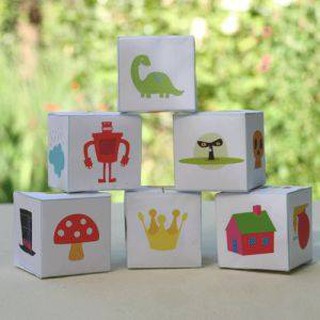 100 khối gỗ vuông