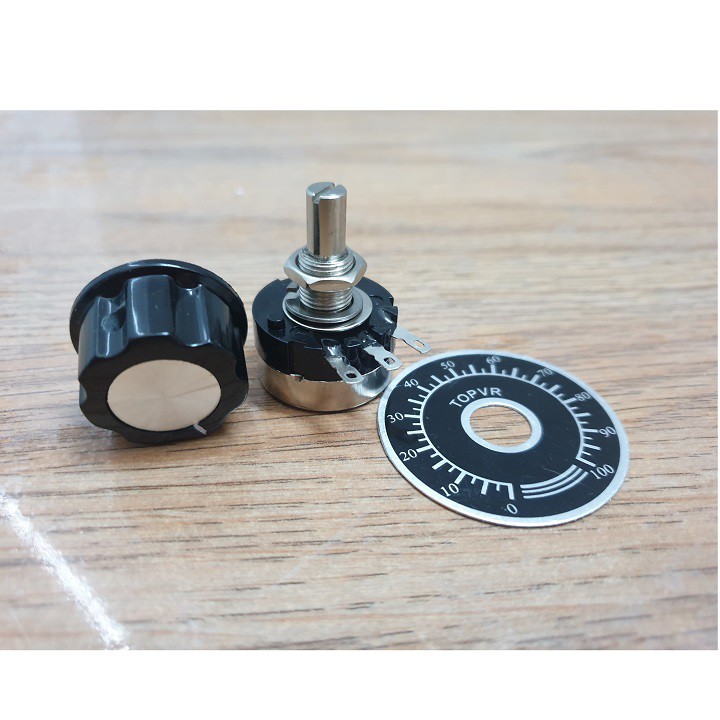BỘ BIẾN TRỞ CHIẾT ÁP 500K TOCOS + NÚM VẶN RV24YN20S B504