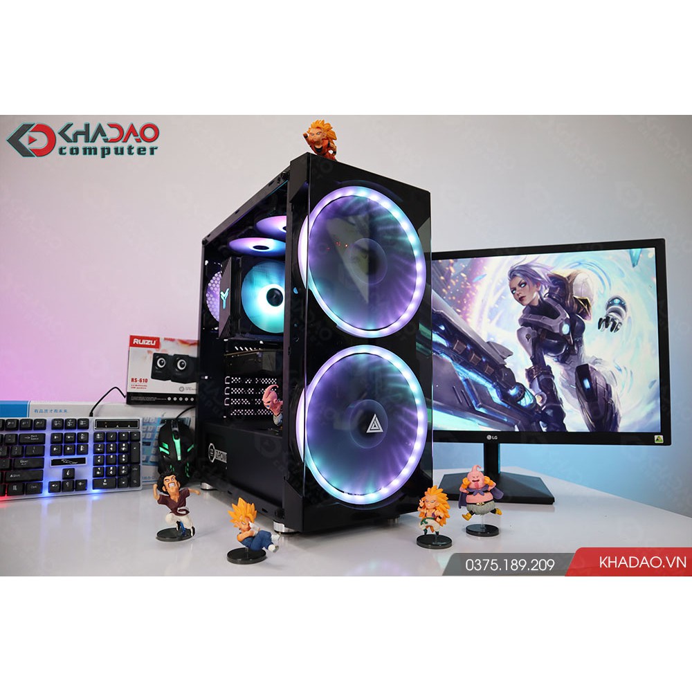 Máy tính chơi game Core I5 + Màn 22" FHD Warzone, PUBG, CS:GO, LOL, Valorant| BH 36 tháng, tặng phím chuột, pad, loa | BigBuy360 - bigbuy360.vn