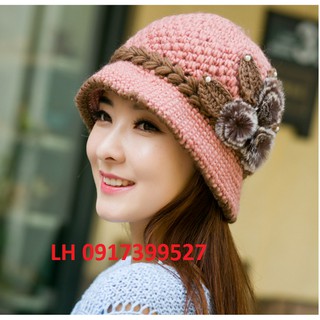 NÓN LEN NỮ MŨ LEN NỮ THỜI TRANG HÀN QUỐC