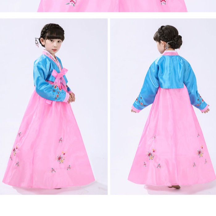 S10. Hanbok thêu hoa cho bé gái-có link cho người lớn. Hàng đặt trước 8 ngày. S10