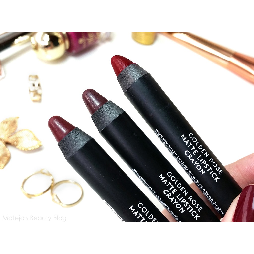 Son Bút Chì Lì Golden Rose Matte Lipstick Crayon