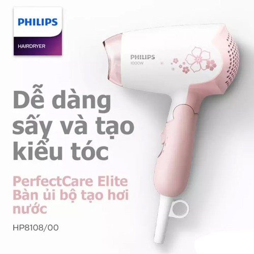 Máy Sấy Tóc Philips HP8108-00 1000W – Chính Hãng Phân Phối – Bảo Hành 24 Tháng
