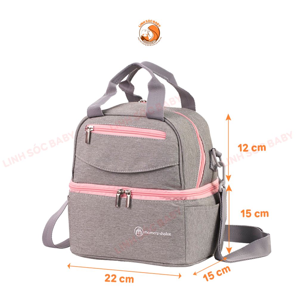 Balo bỉm sữa đa năng cao cấp Mama’s Choice, Balo giữ nhiệt bảo quản sữa mẹ